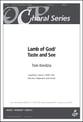 Lamb of God Taste and See SATB choral sheet music cover